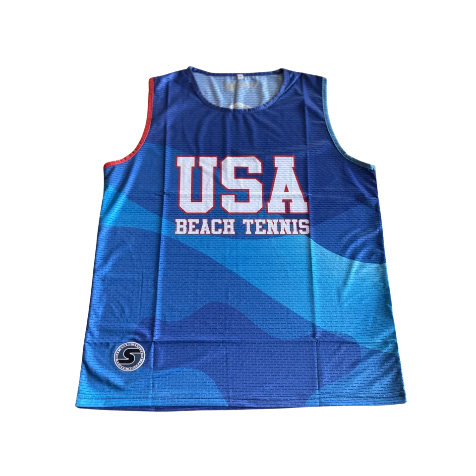 sxy-team-usa-beach-tennis-competition-tank-d-bardeur-homme-quick-dry image 1