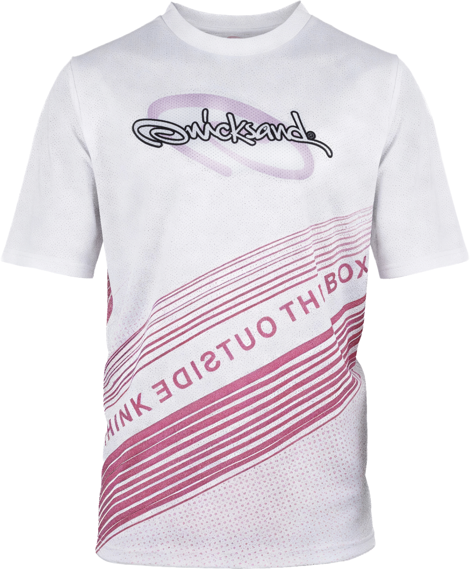 quicksand-t-shirt-homme-pink-white-technique-beach-tennis image 1