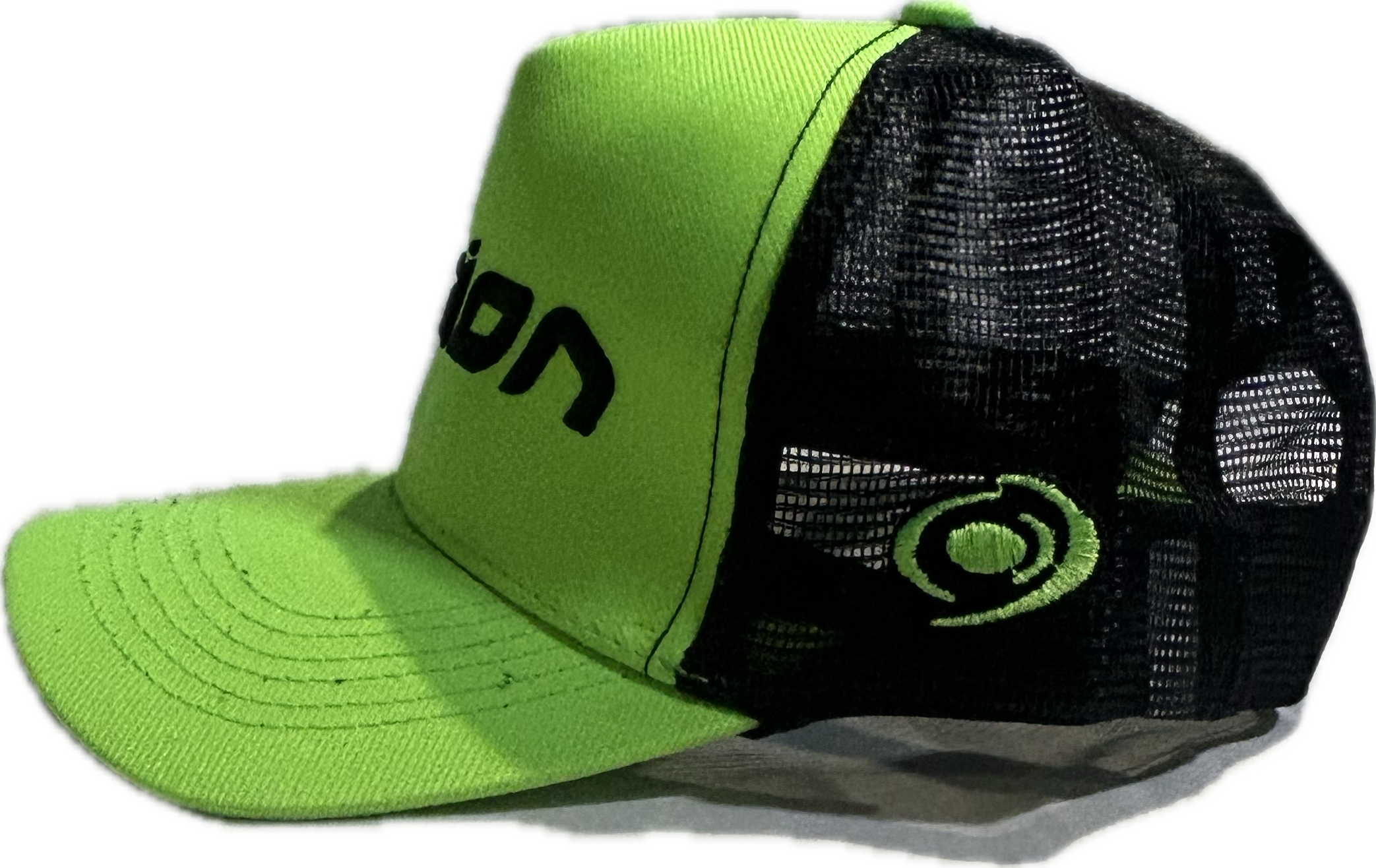 vision-brazil-lime-casquette-cappellino-logo-brod-main-coloris-lime image 2