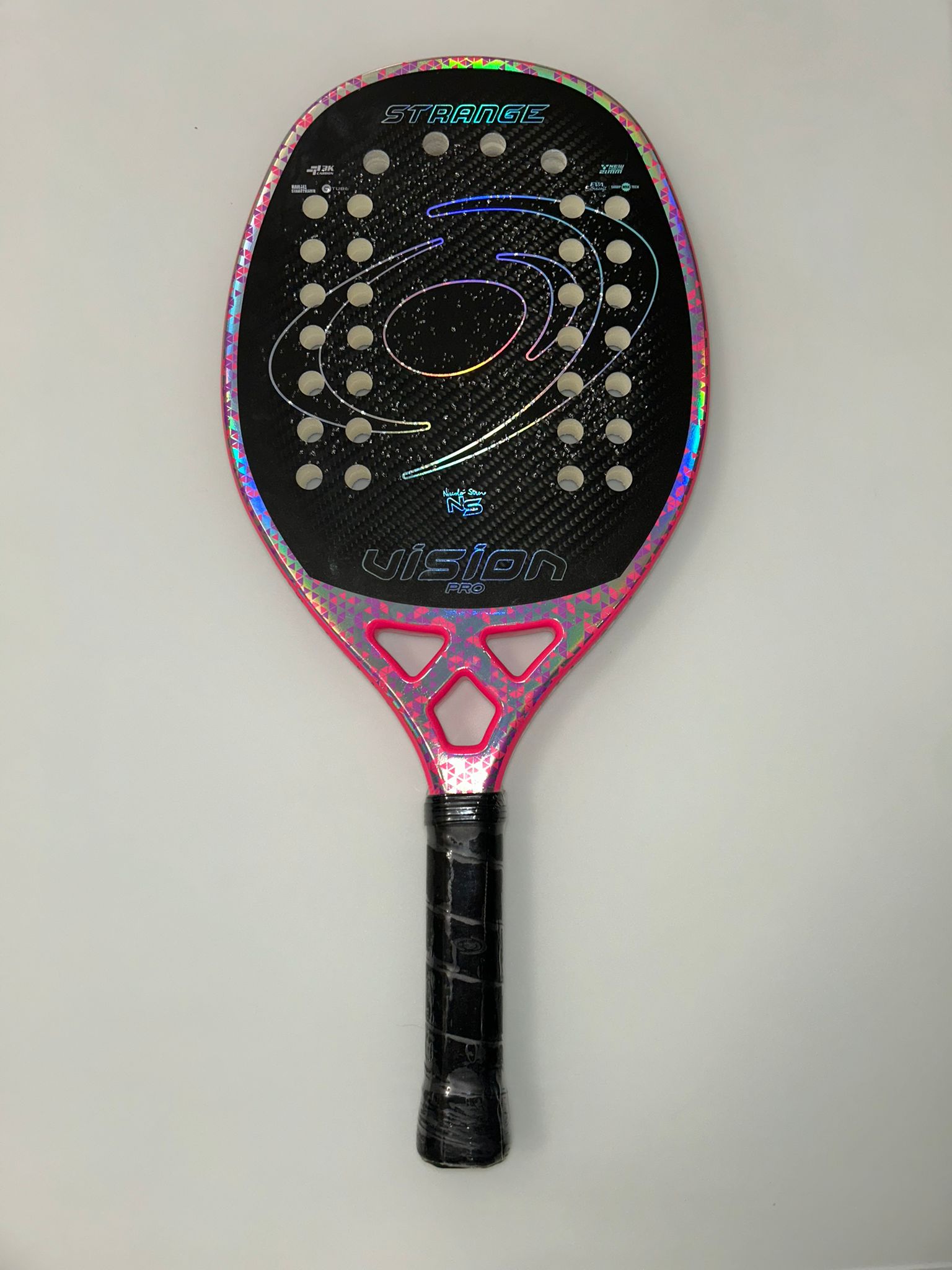 vision-strange-2026-new-restyling-raquette-de-beach-tennis-carbone-3k-315-325-g image 1