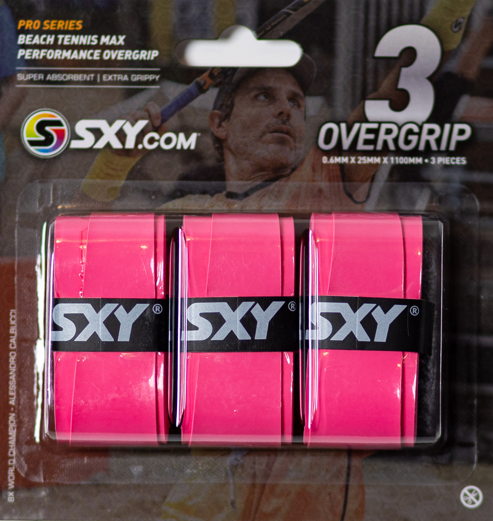 sxy-pro-series-max-performance-overgrip-beach-tennis-lot-de-3 image 2