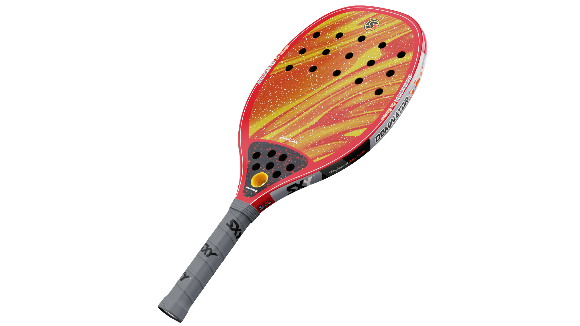 sxy-the-dominator-en-fuego-raquette-beach-tennis-pro-carbone-kevlar image 3