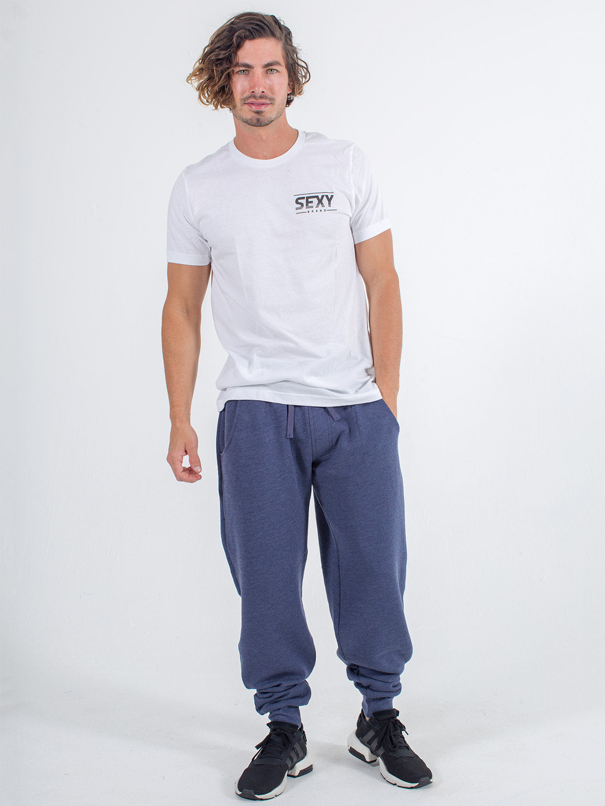 sxy-softie-joggers-homme-heather-navy-double-fleece-coton image 2