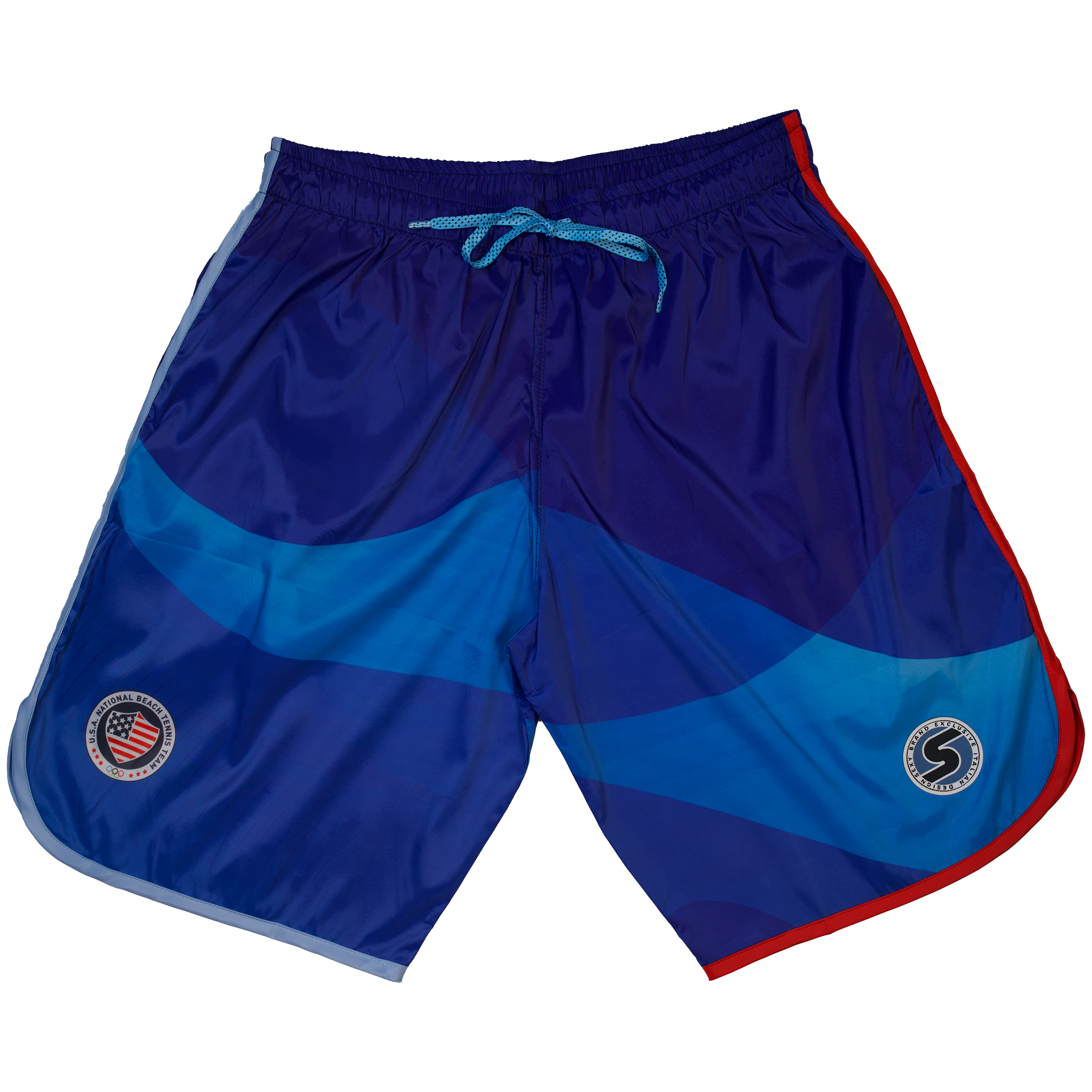 sxy-short-homme-team-usa-wave-short-beach-tennis-s-chage-rapide-made-in-italy image 1