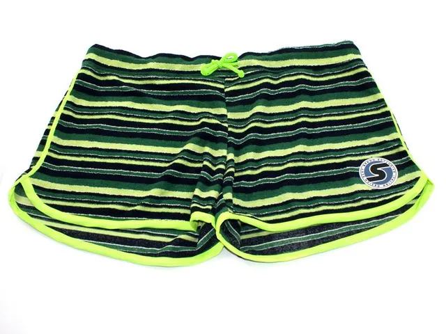 sxy-short-terry-femme-vert-short-en-ponge-de-coton-made-in-italy image 1