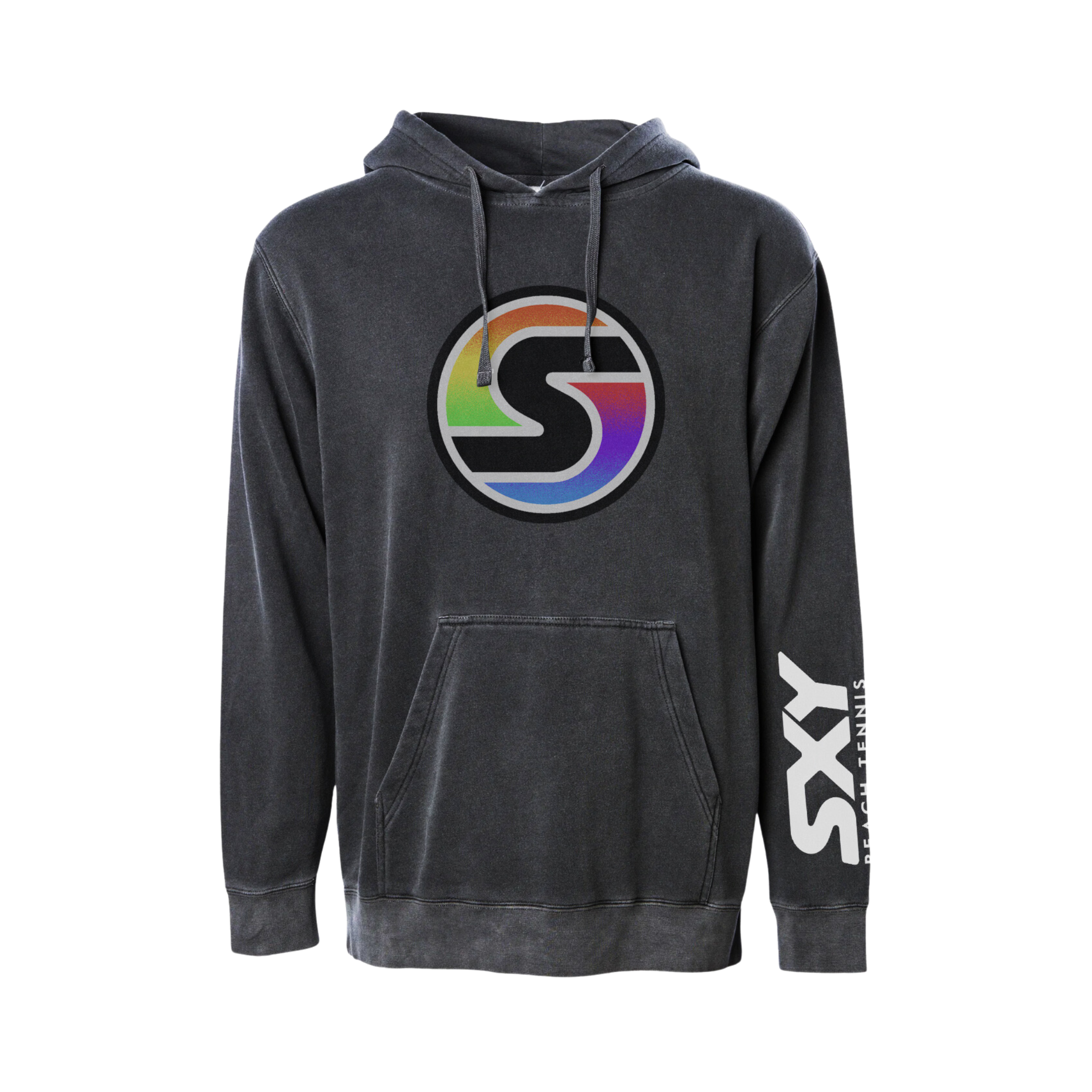 sxy-s-logo-pigment-dyed-hoodie-sweat-unisexe image 1