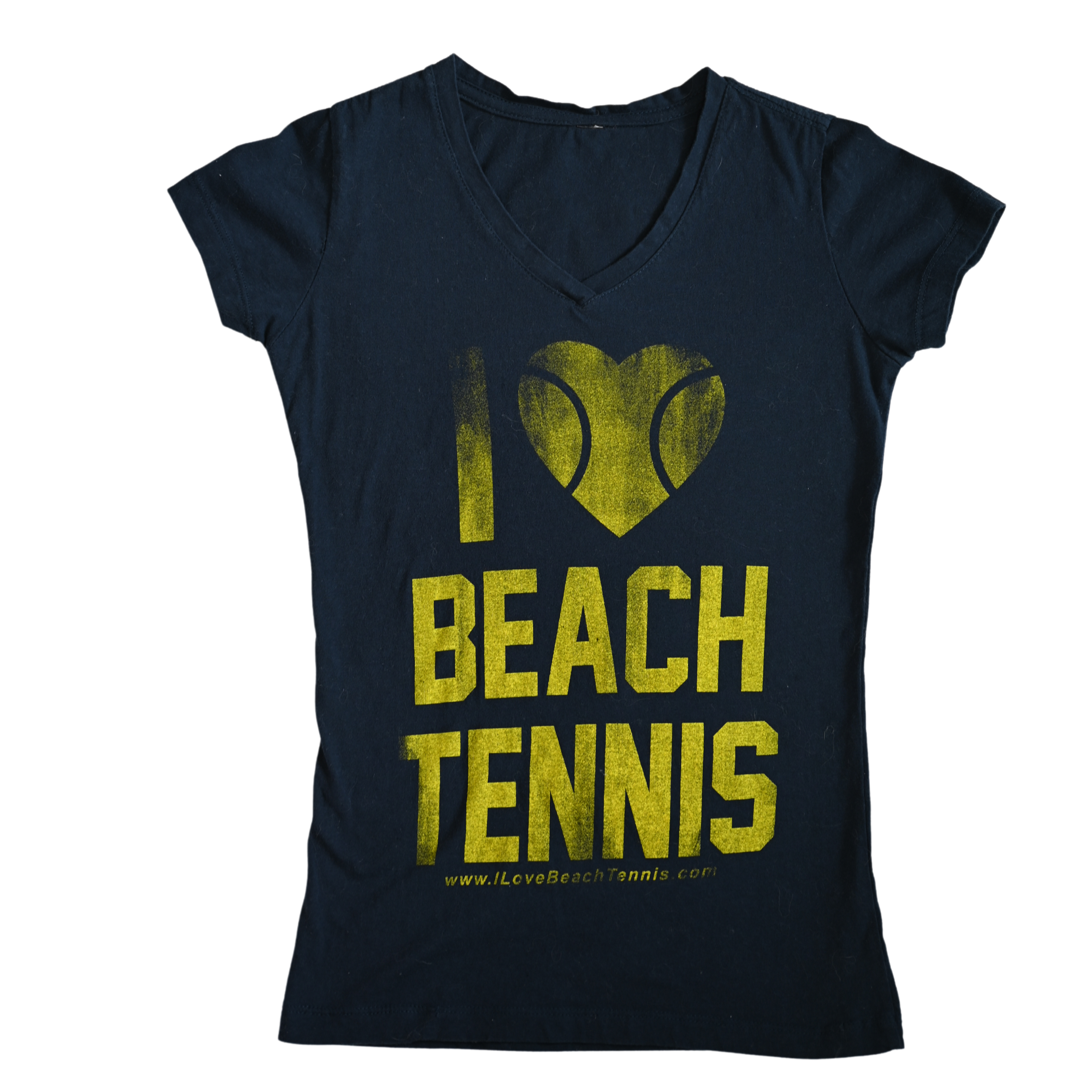 sxy-i-love-beach-tennis-crew-neck-femme-t-shirt-bleu-marine-d-lav image 1