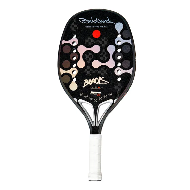raquette-de-beach-tennis-quicksand-no-look-black-2025-carbone-330-g-21-mm image 1