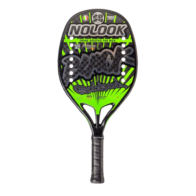 quicksand-no-look-black-2024-raquette-beach-tennis-carbone-k12-345g image 1