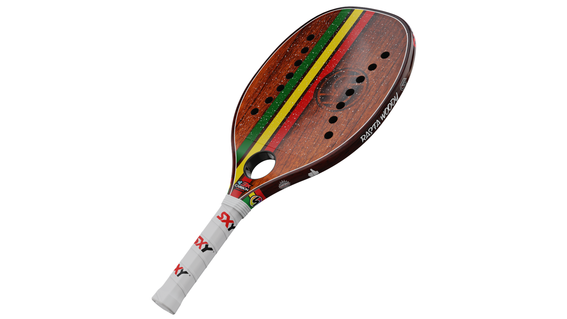 sxy-rasta-woody-gt-raquette-beach-tennis-pro-100-carbone-3k image 3