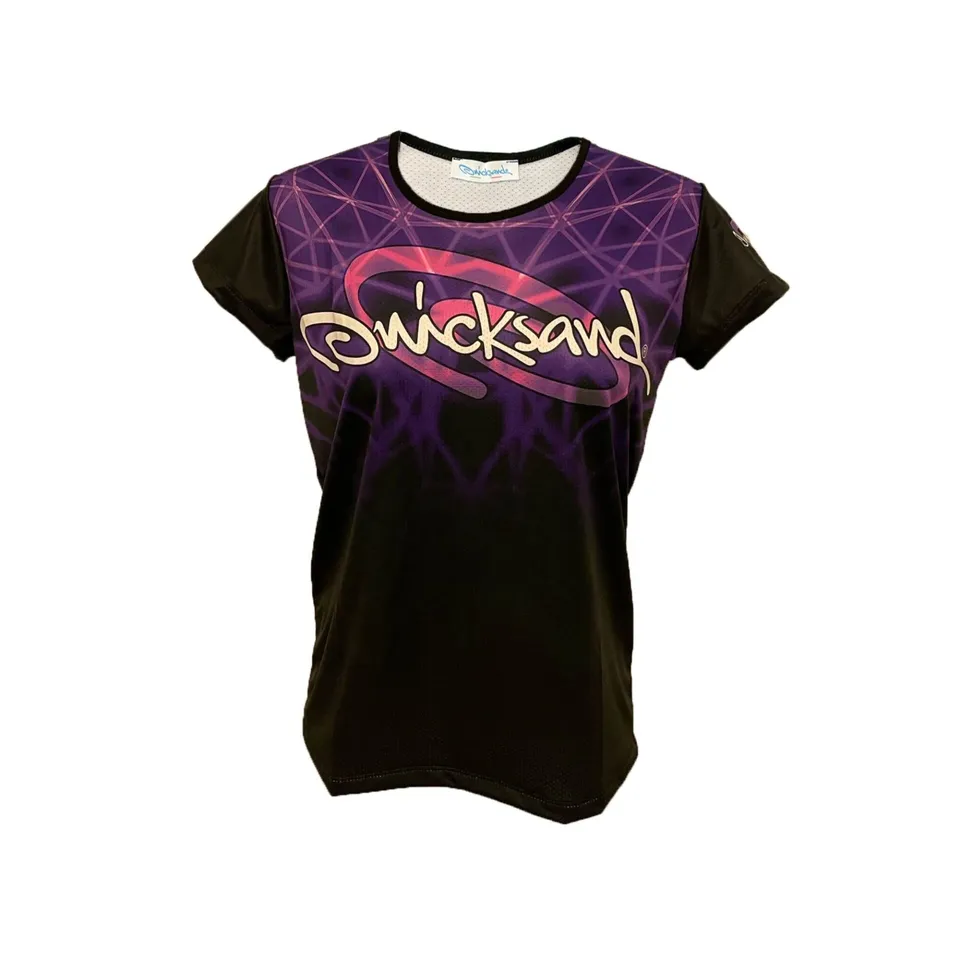 t-shirt-femme-quicksand-violet-avec-logo-coton-sport-l-ger image 1