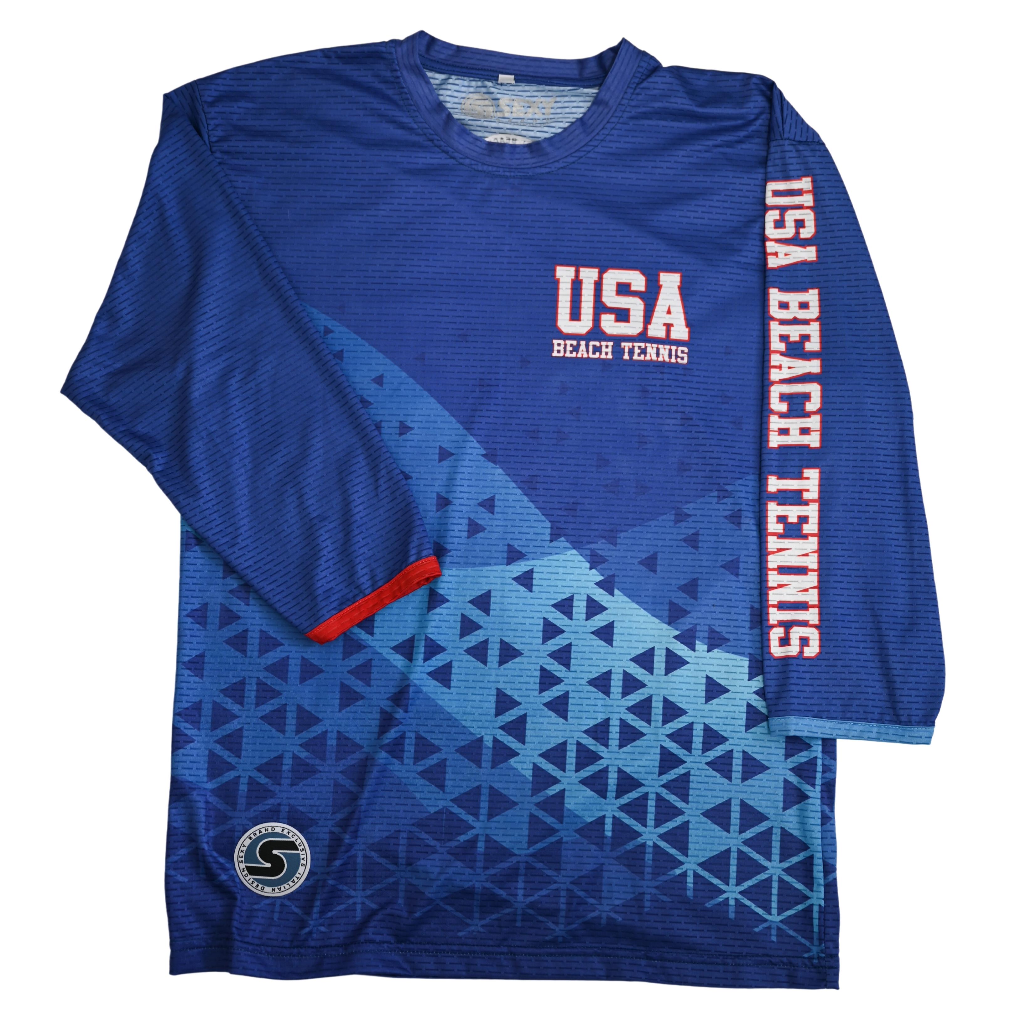 sxy-team-usa-maillot-beach-tennis-3-4-sleeve image 1