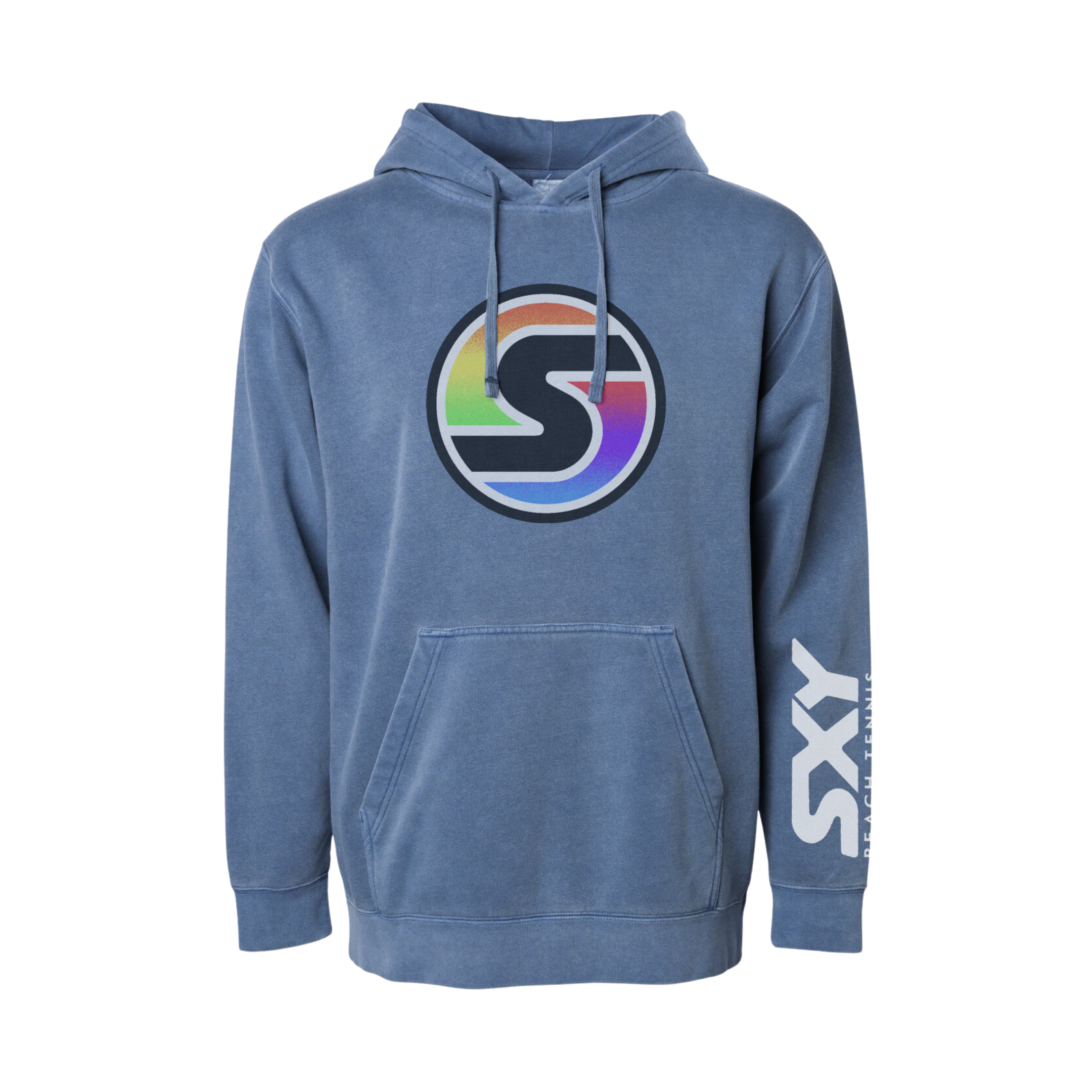 sxy-s-logo-pigment-dyed-hoodie-sweat-unisexe image 2