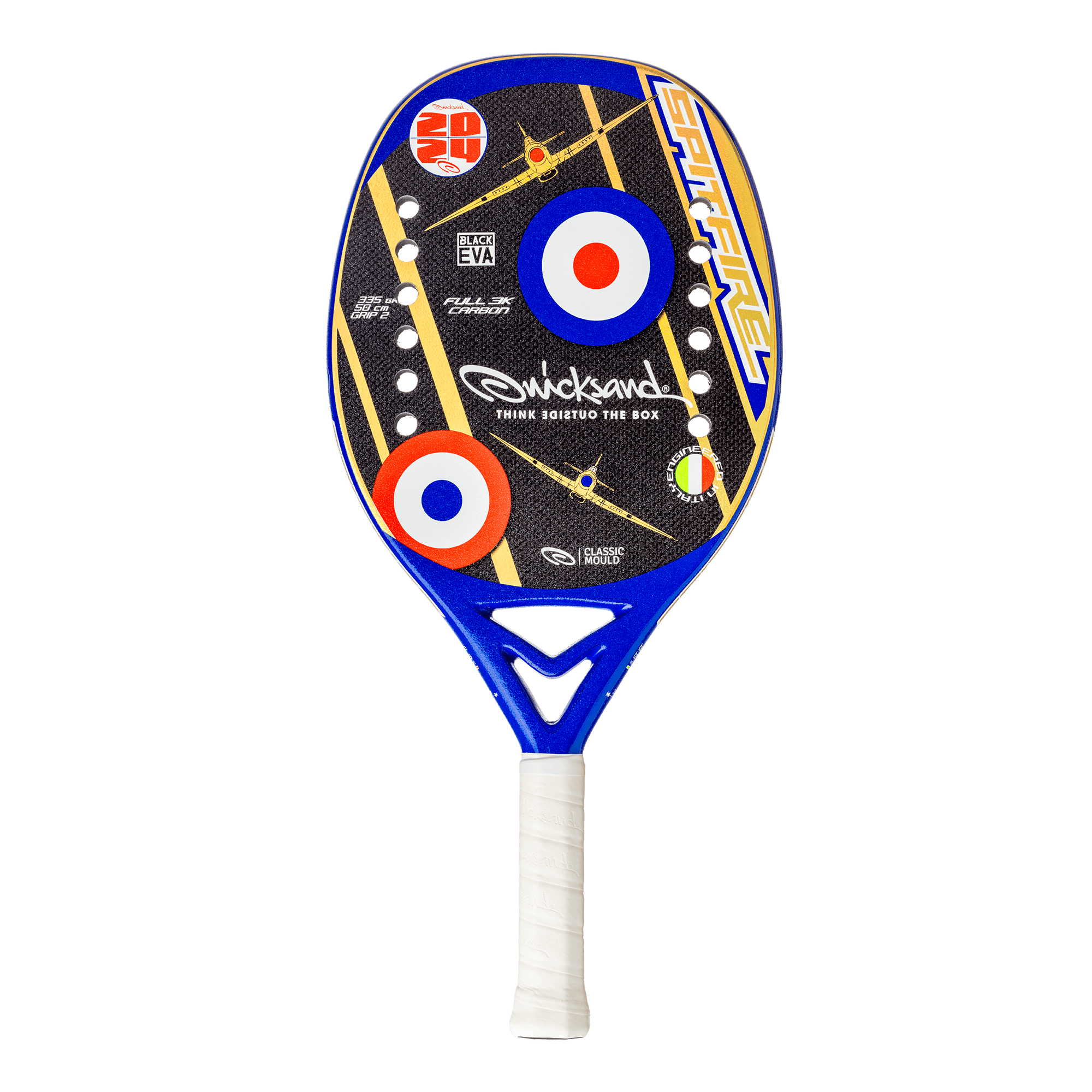 quicksand-spitfire-2024-raquette-beach-tennis-carbone image 1