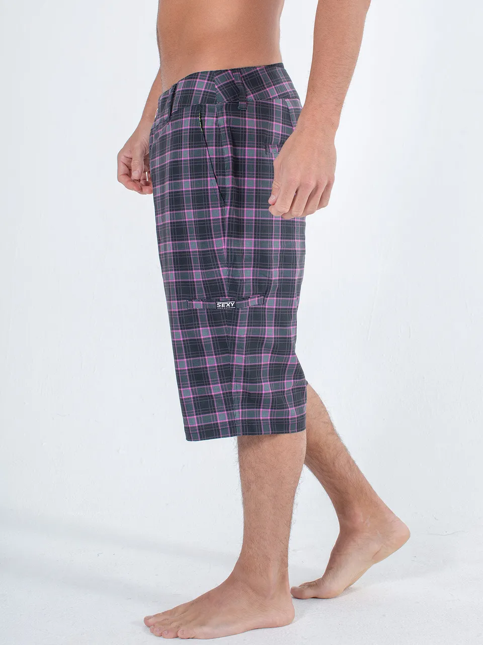 sxy-transformer-short-homme-11-pouces-rose-n-on image 1