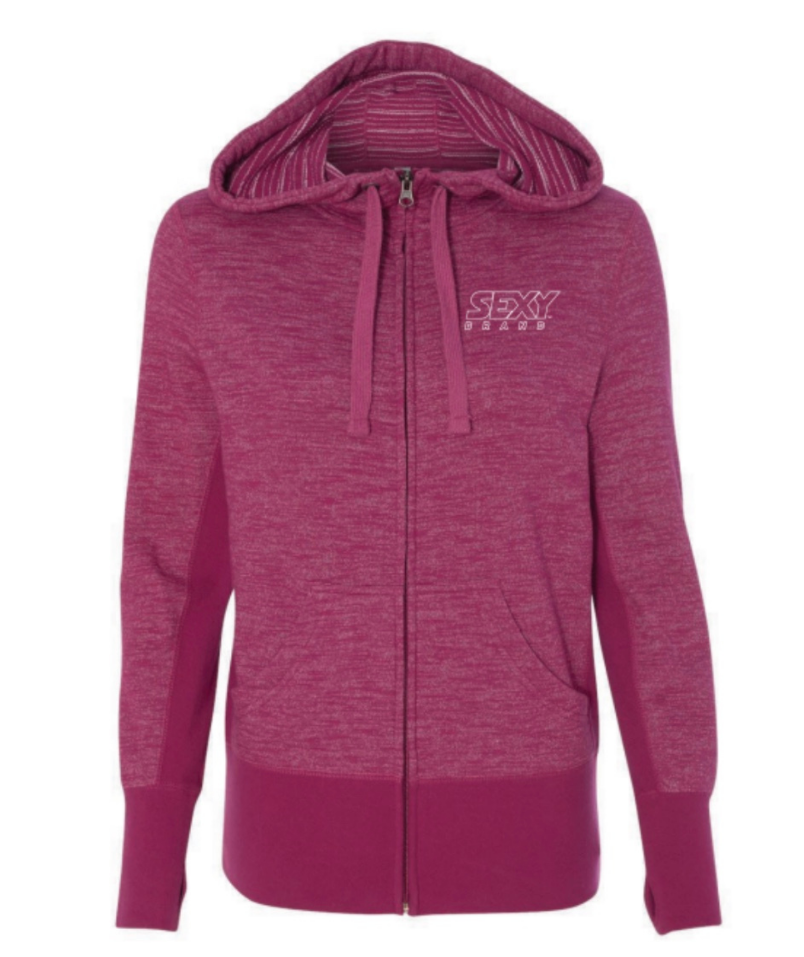 sxy-south-of-the-border-hoodie-zip-baja-brilliante-rosa image 1