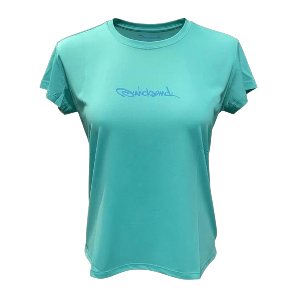 quicksand-slightech-t-shirt-femme-aqua-marina image 1