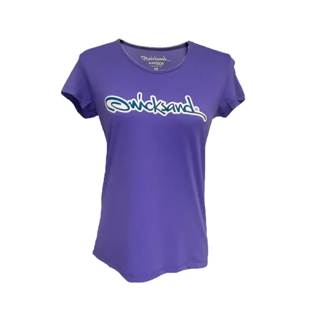 quicksand-slightech-t-shirt-femme-violet-beach-tennis image 1