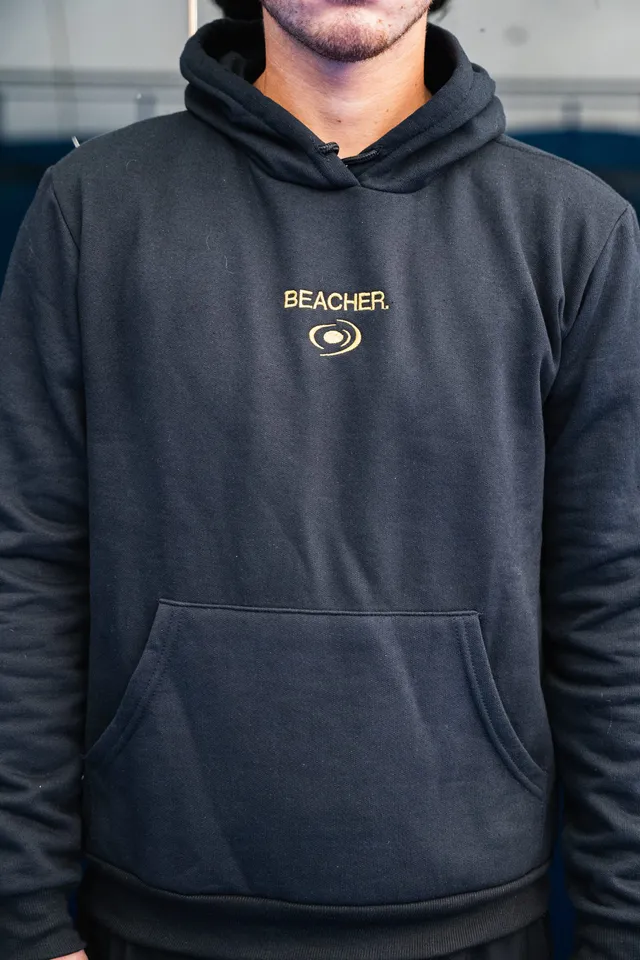 vision-beacher-sweat-unisexe-noir-beach-tennis-coton-polyester image 1