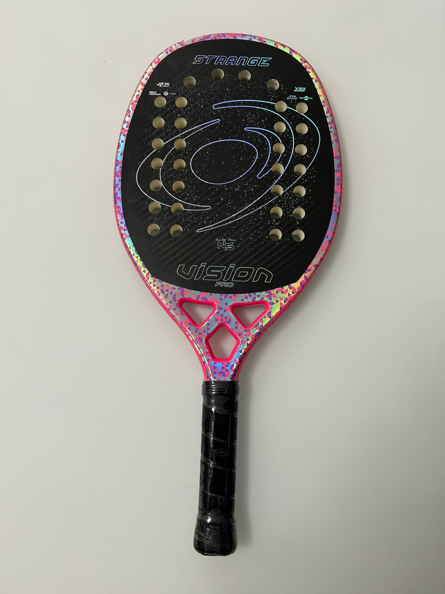 vision-strange-2026-new-restyling-raquette-de-beach-tennis-carbone-3k-315-325-g image 2