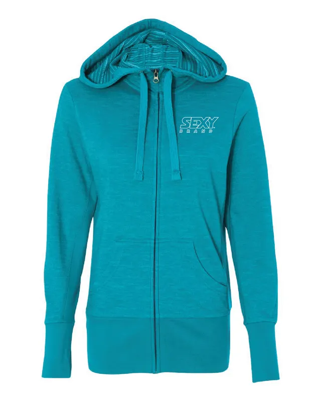 sxy-south-of-the-border-hoodie-zip-azul-femme image 1