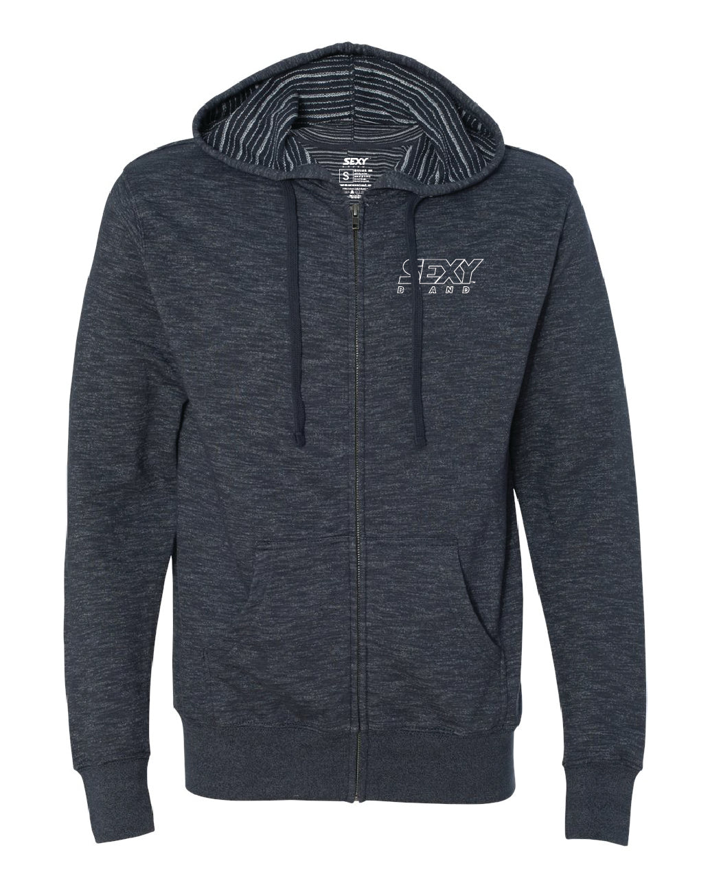 sxy-south-of-the-border-sweat-capuche-zipp-homme-gris-chin image 1
