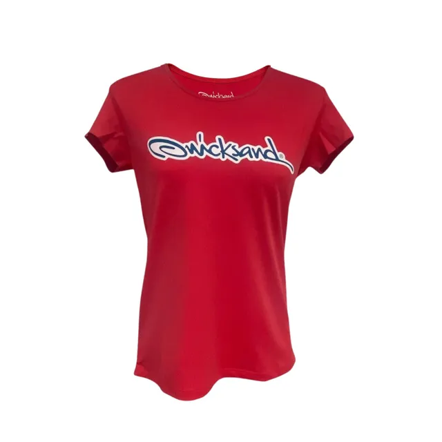 quicksand-slightech-t-shirt-femme-rose-beach-tennis image 1