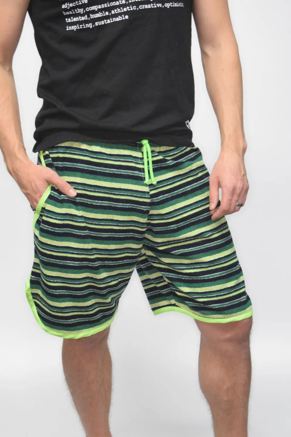 sxy-terry-cloth-short-homme-vert image 1