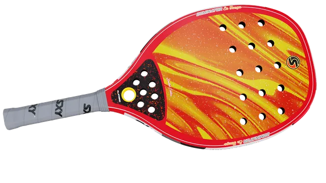 sxy-the-dominator-en-fuego-raquette-beach-tennis-pro-carbone-kevlar image 1