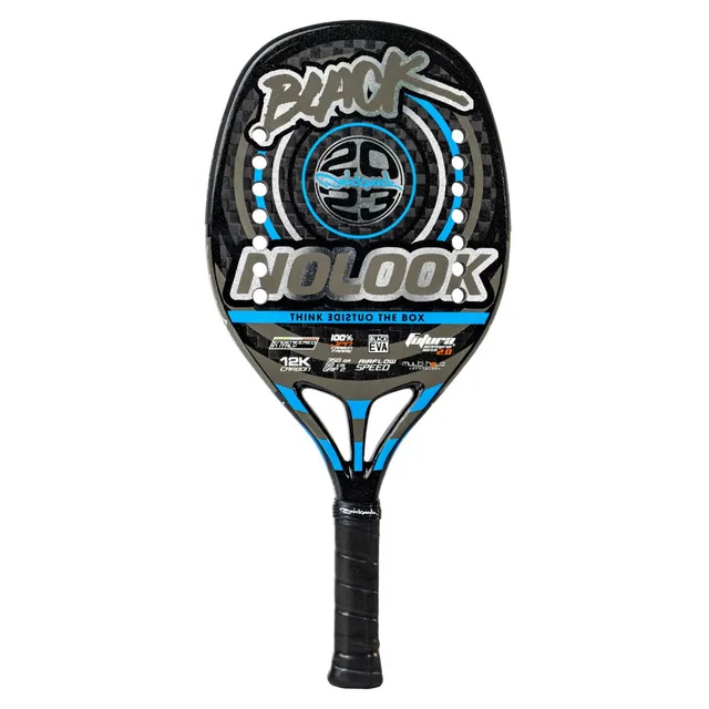 quicksand-no-look-black-2023-raquette-beach-tennis-carbone-k12 image 1