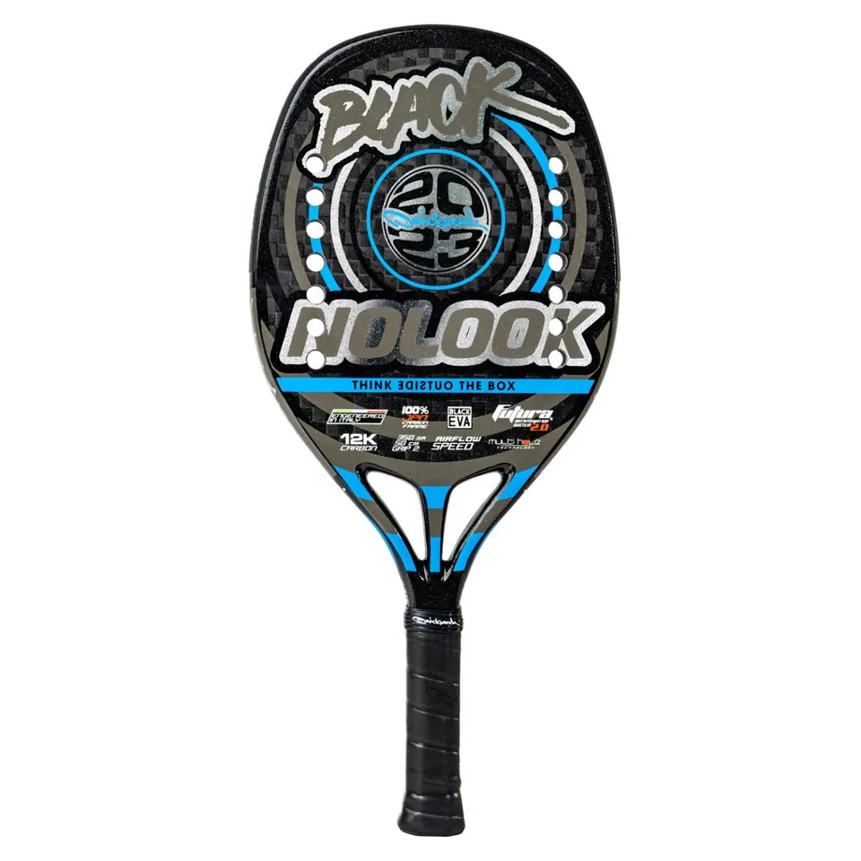 quicksand-no-look-black-2023-raquette-beach-tennis-carbone-k12 image 1