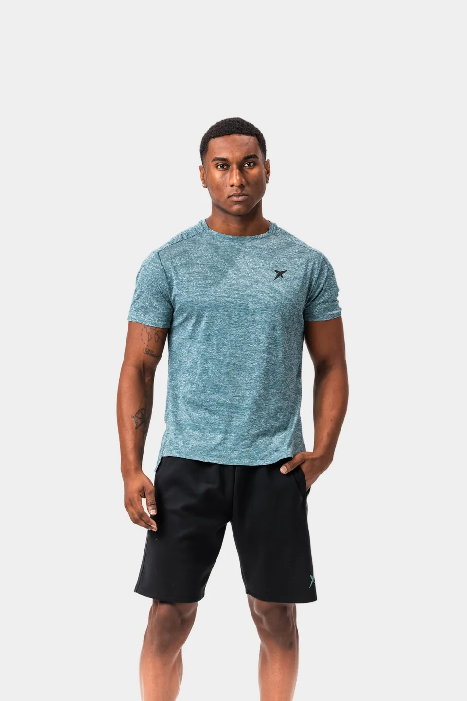 drop-shot-buma-t-shirt-homme-vert-gris image 1