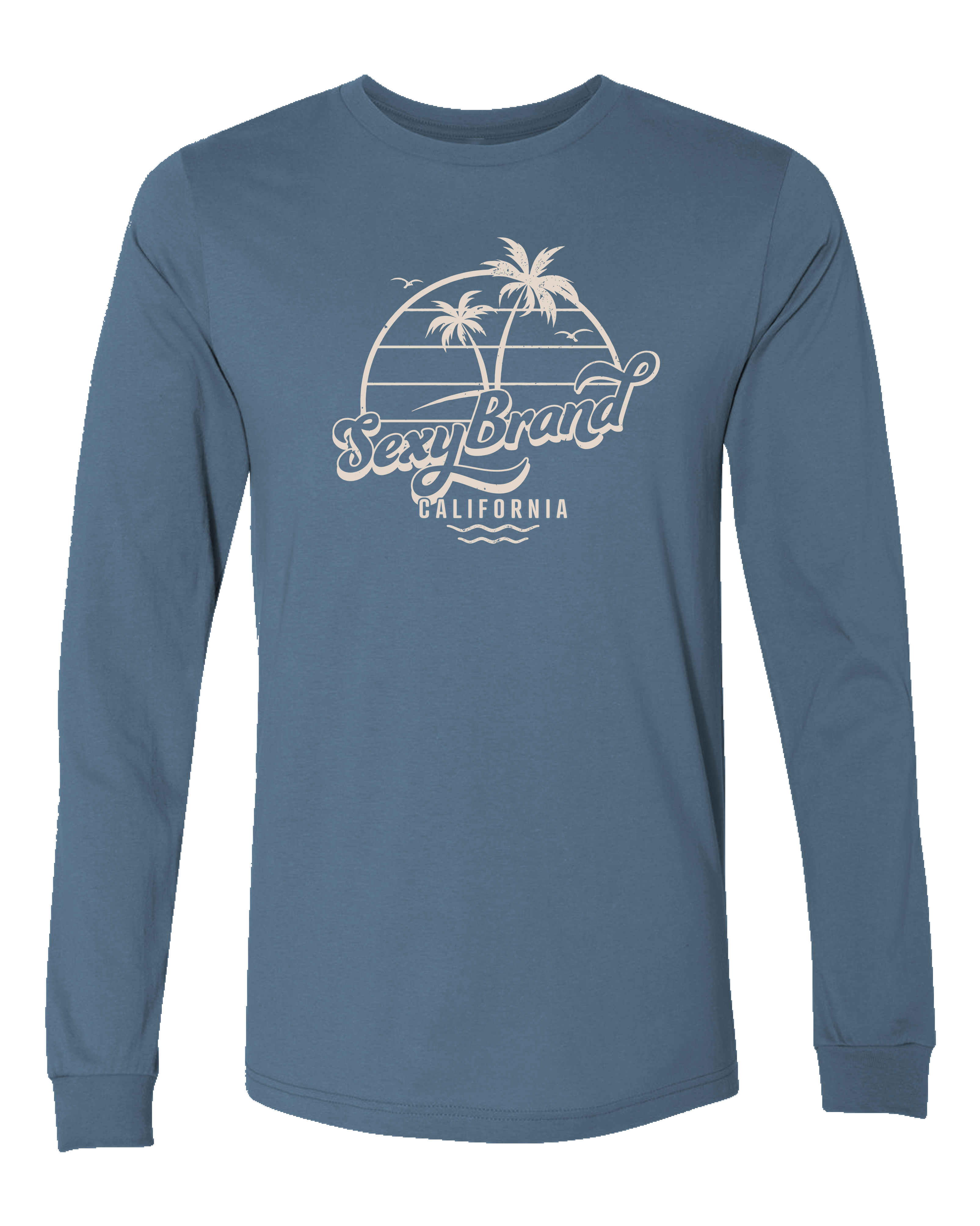 t-shirt-manches-longues-homme-sxy-beachy-vibes-bio-californie image 1