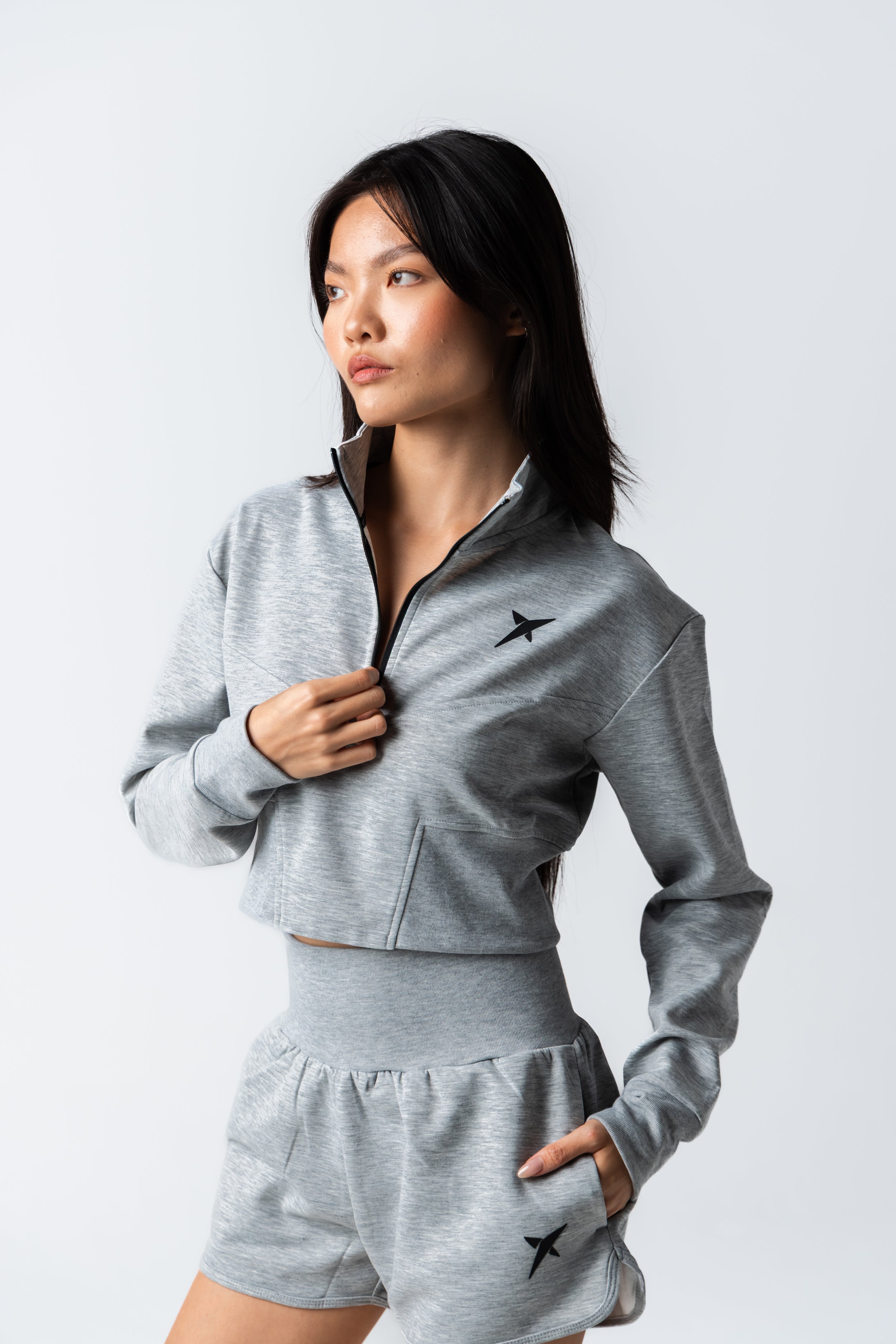 drop-shot-flight-shorts-short-padel-femme-taille-haute-air-layer image 3