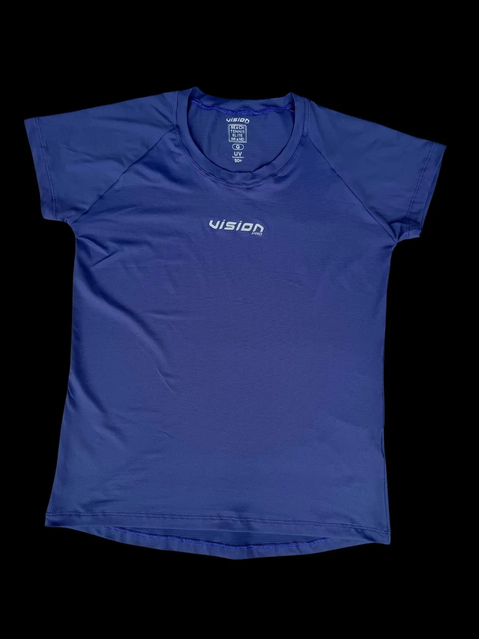 vision-t-shirt-femme-baby-look-blue-2025-t-shirt-beach-tennis image 1