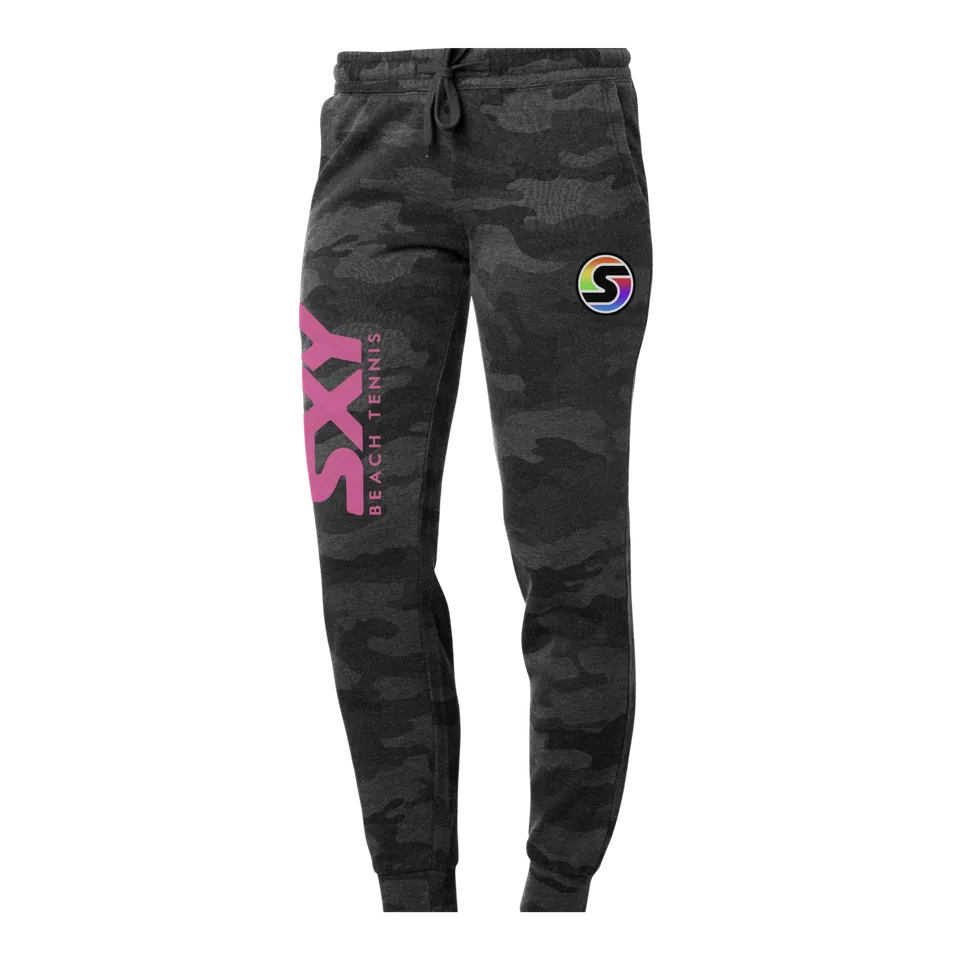 sxy-s-logo-wave-washed-fleece-jogger-femme image 1