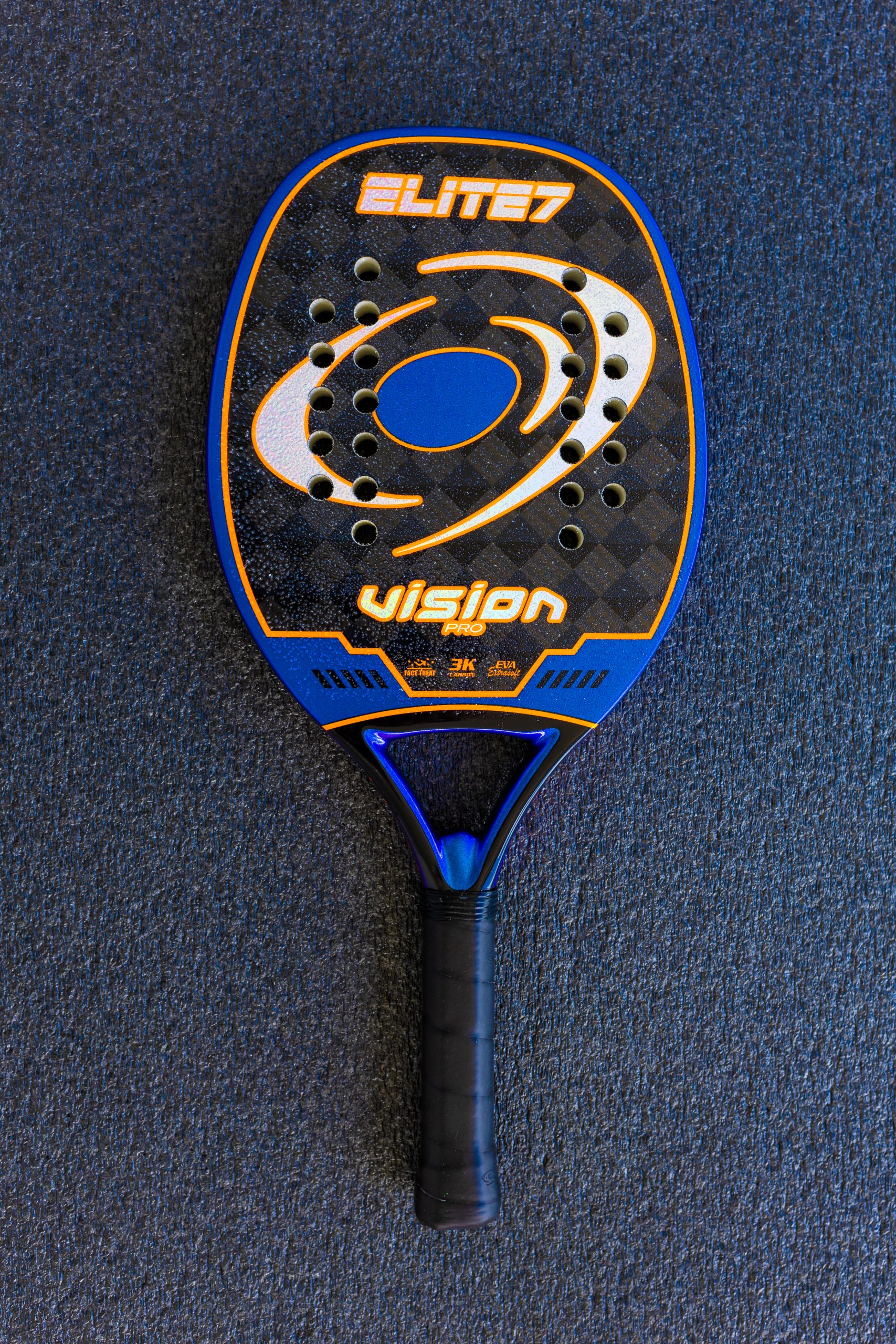 raquette-beach-tennis-vision-elite-7-2025-carbone-3k-22-mm-325-335-g image 5