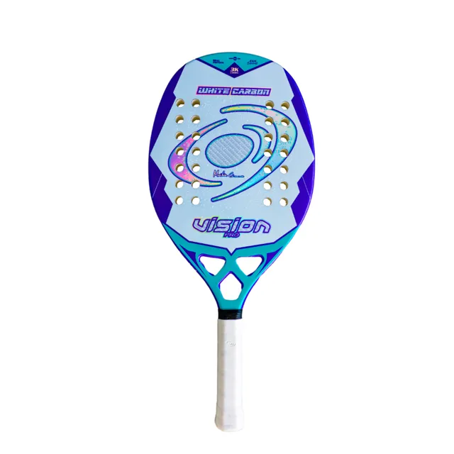 vision-white-carbon-2025-raquette-de-beach-tennis-carbone-3k-325-335-g image 1