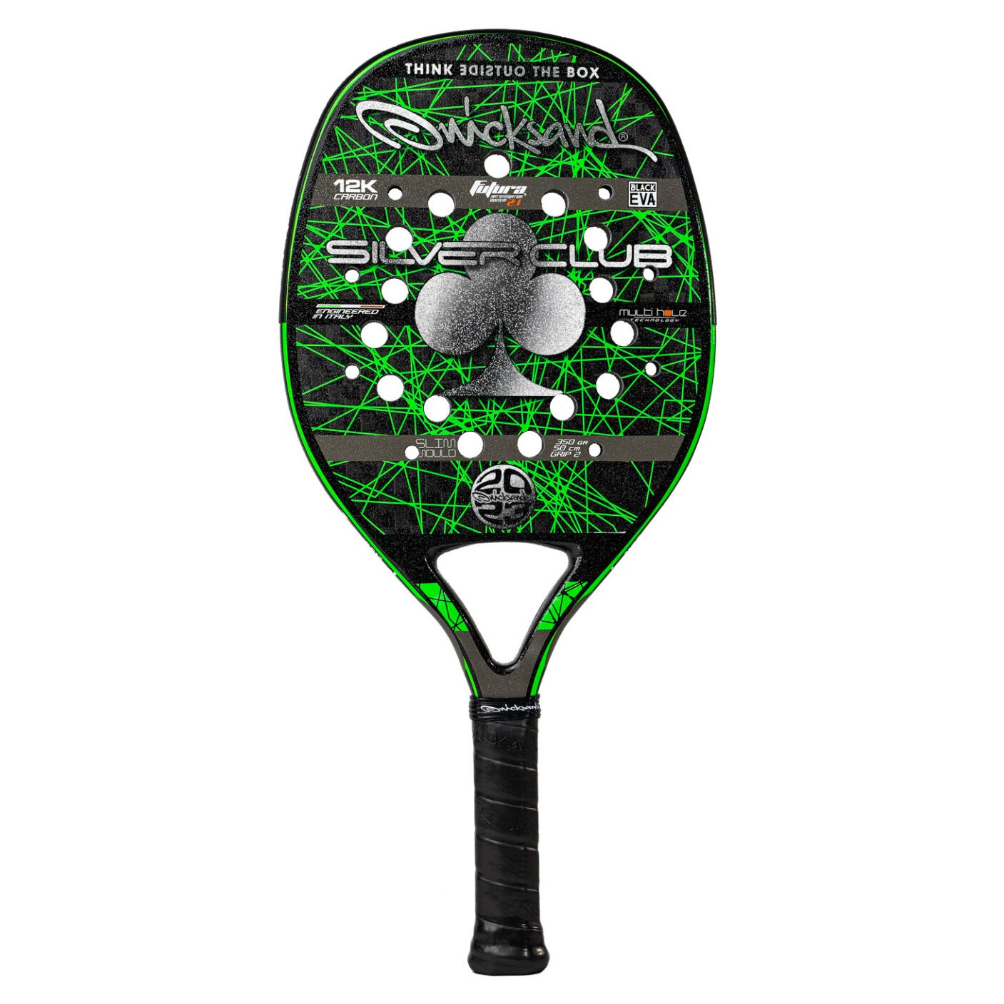 quicksand-silverclub-2023-raquette-beach-tennis-carbone-21-mm image 1