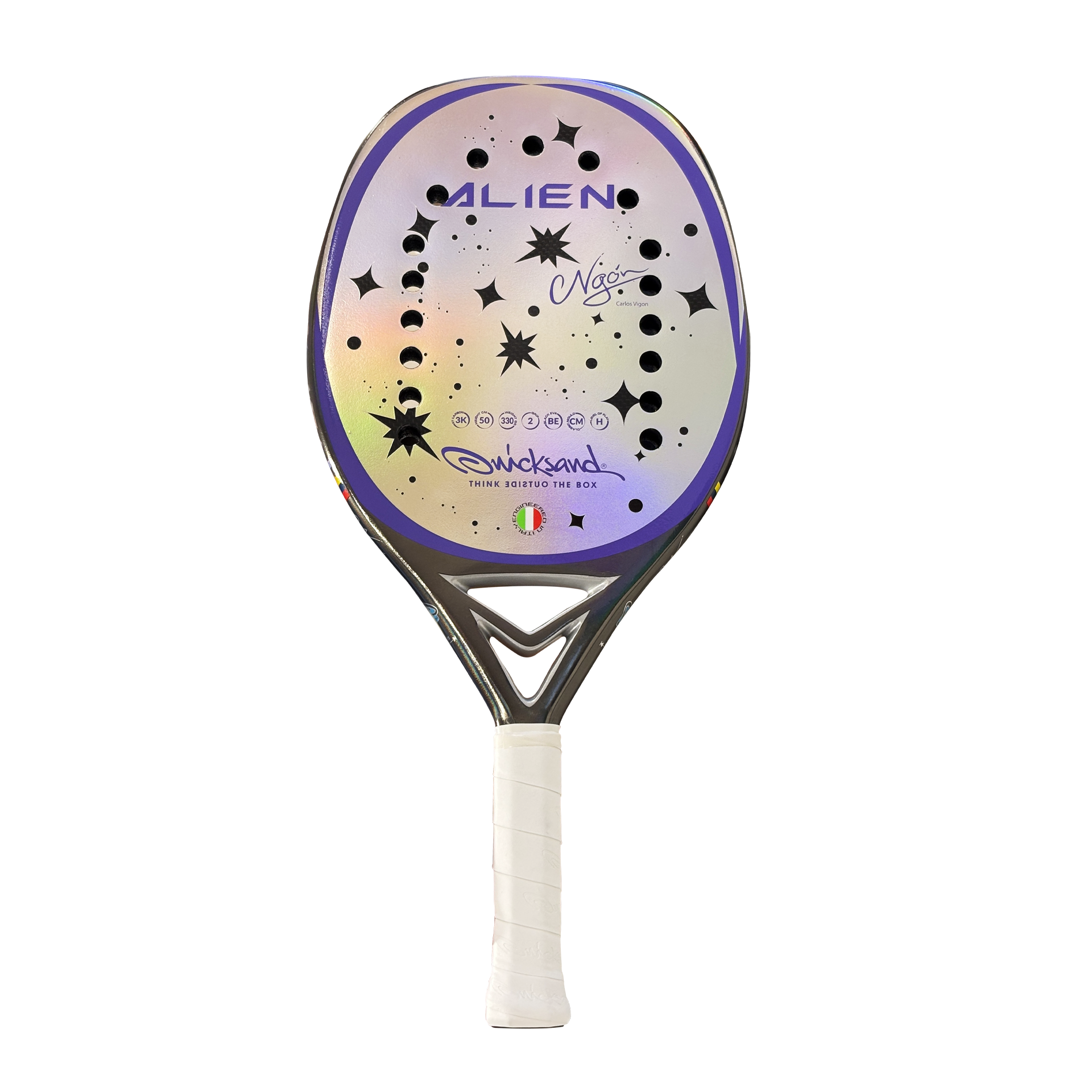 quicksand-alien-purple-2025-raquette-beach-tennis-puissante-22-mm image 1