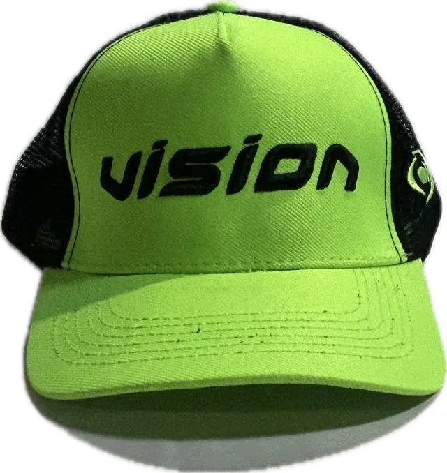 vision-brazil-lime-casquette-cappellino-logo-brod-main-coloris-lime image 1