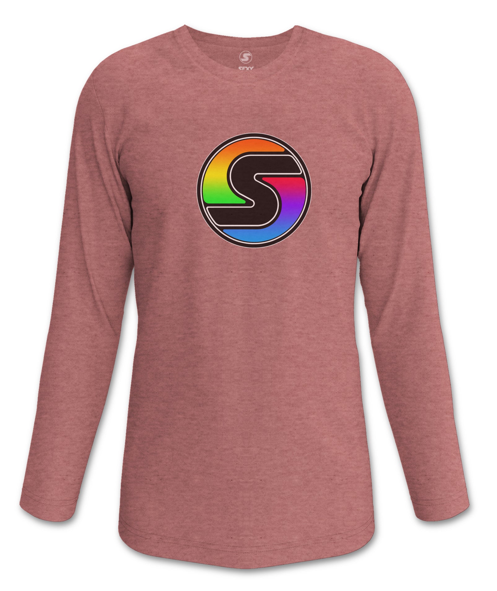 sxy-rainbow-s-logo-t-shirt-manches-longues-femme image 2
