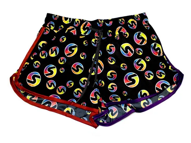 sxy-retro-s-short-competition-femme-rouge-violet image 1