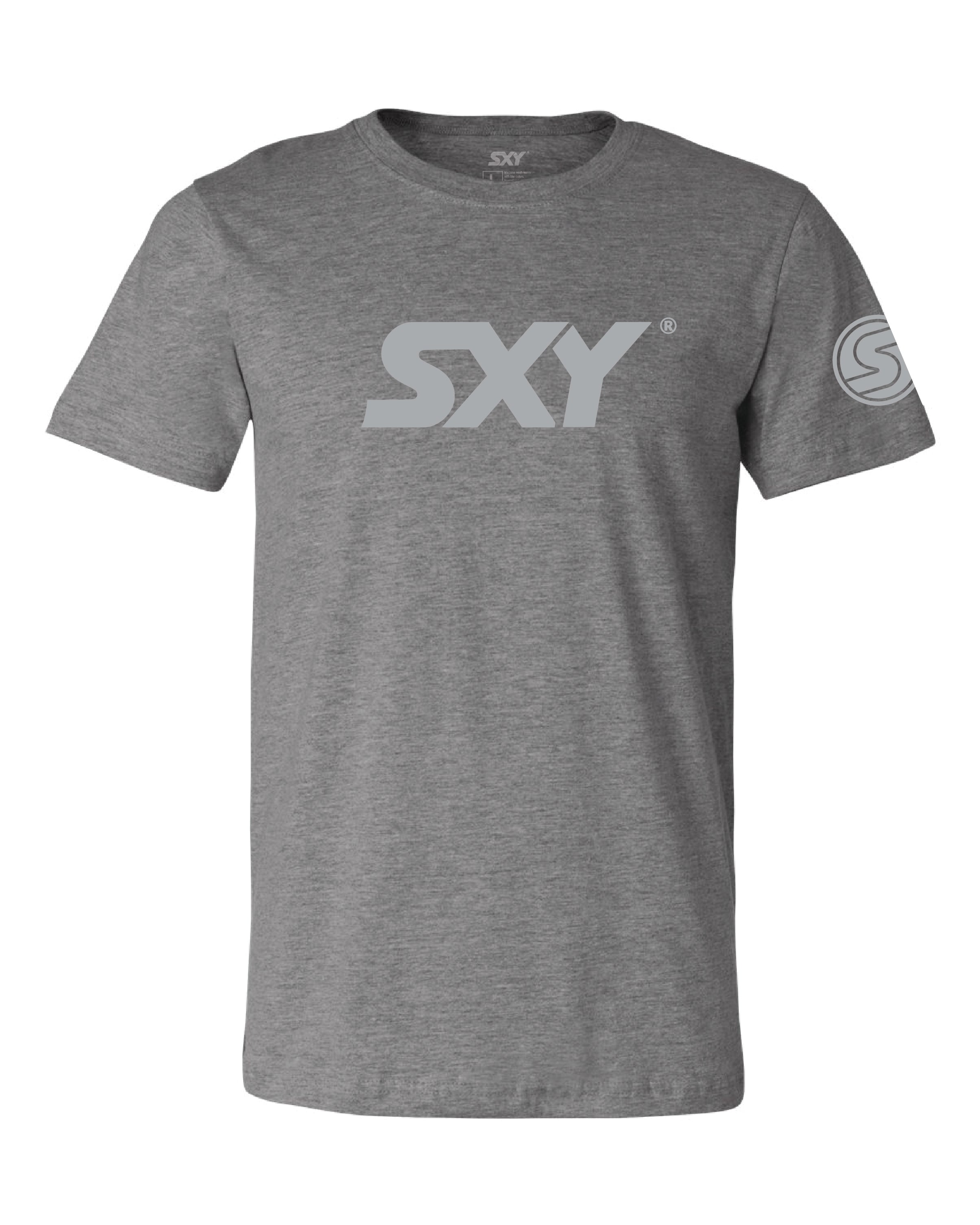 sxy-emblem-tee-gray-t-shirt-coton-homme-unisexe image 1