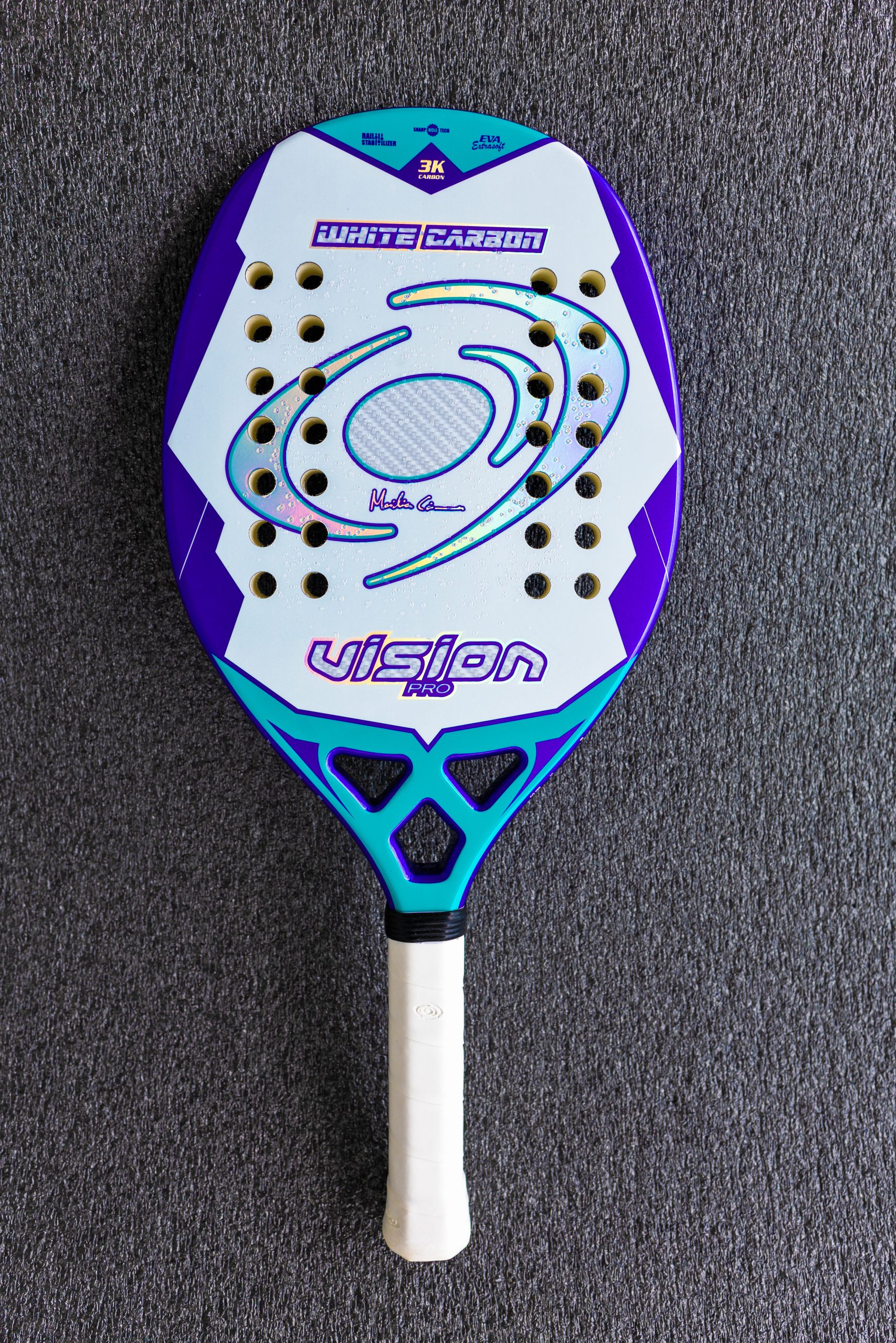 vision-white-carbon-2025-raquette-de-beach-tennis-carbone-3k-325-335-g image 5