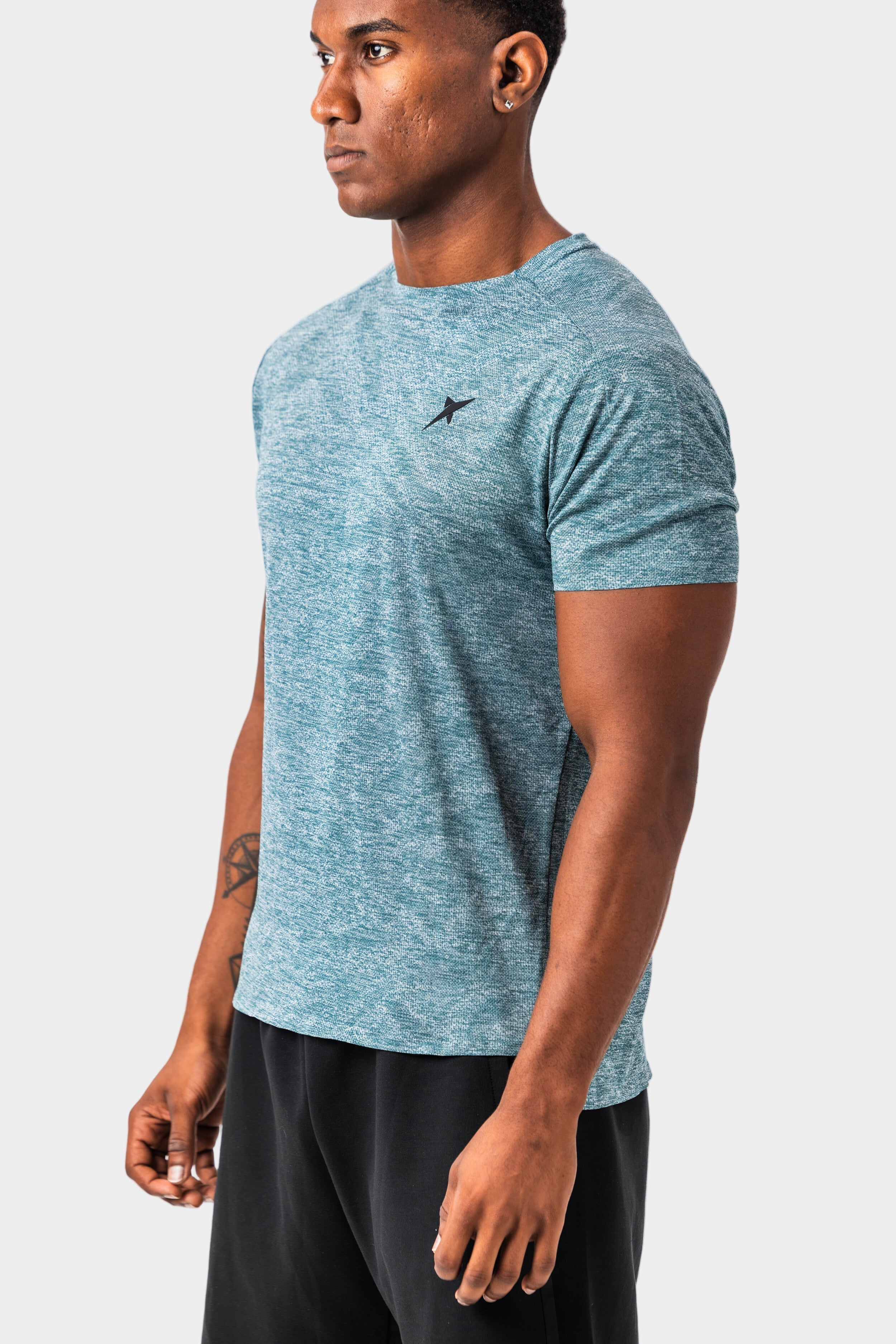 drop-shot-buma-t-shirt-homme-vert-gris image 3