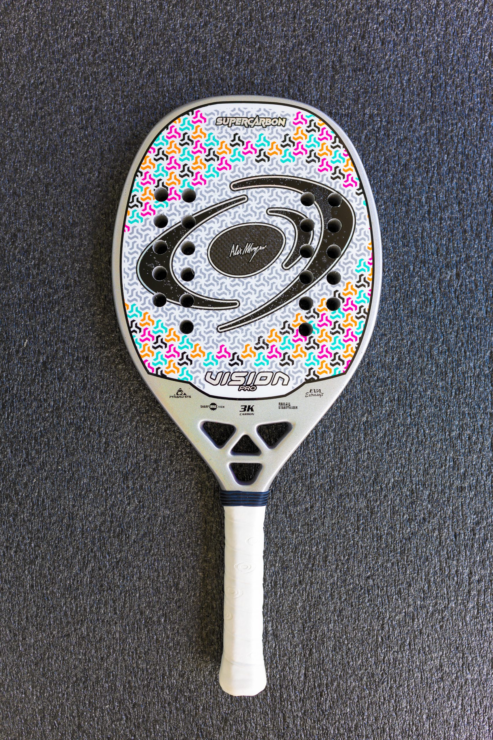 vision-super-carbon-2025-raquette-beach-tennis-carbone-3k-pyramid image 4
