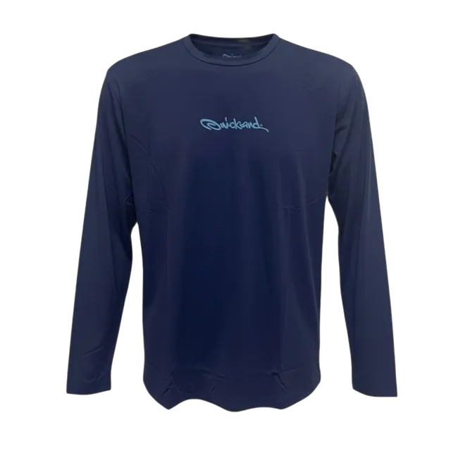 quicksand-slightech-t-shirt-manches-longues-bleu-navy image 1