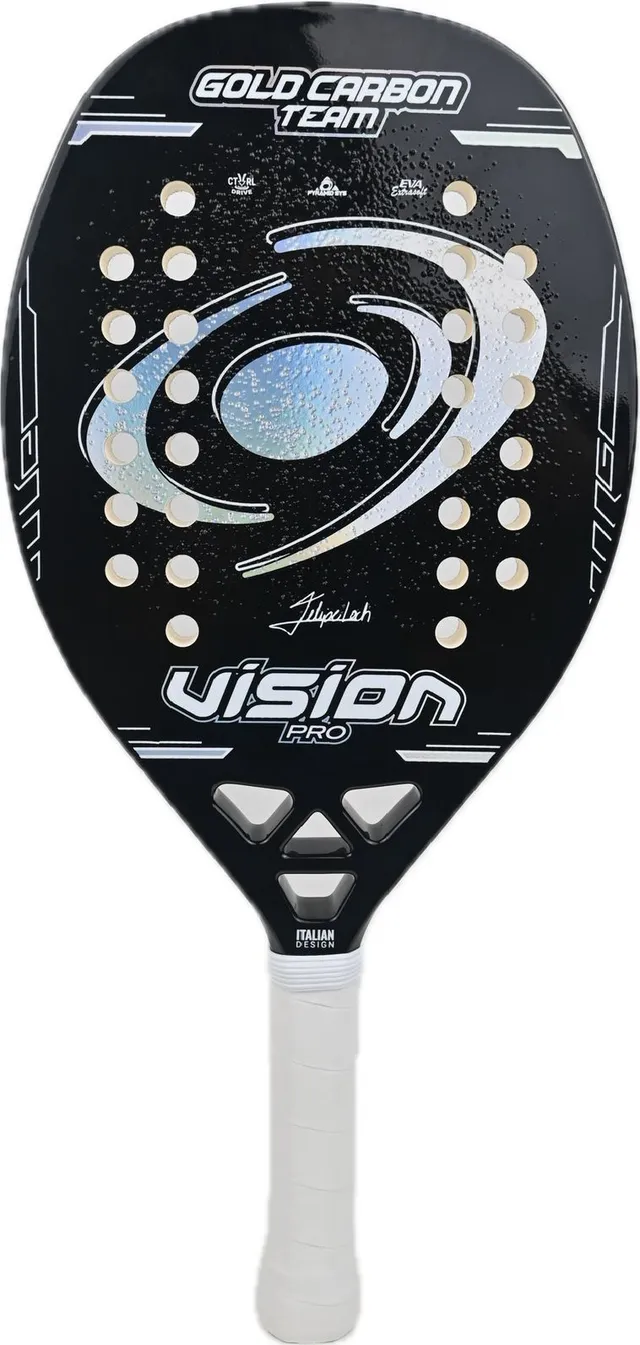 raquette-beach-tennis-vision-gold-carbon-team-2026 image 1