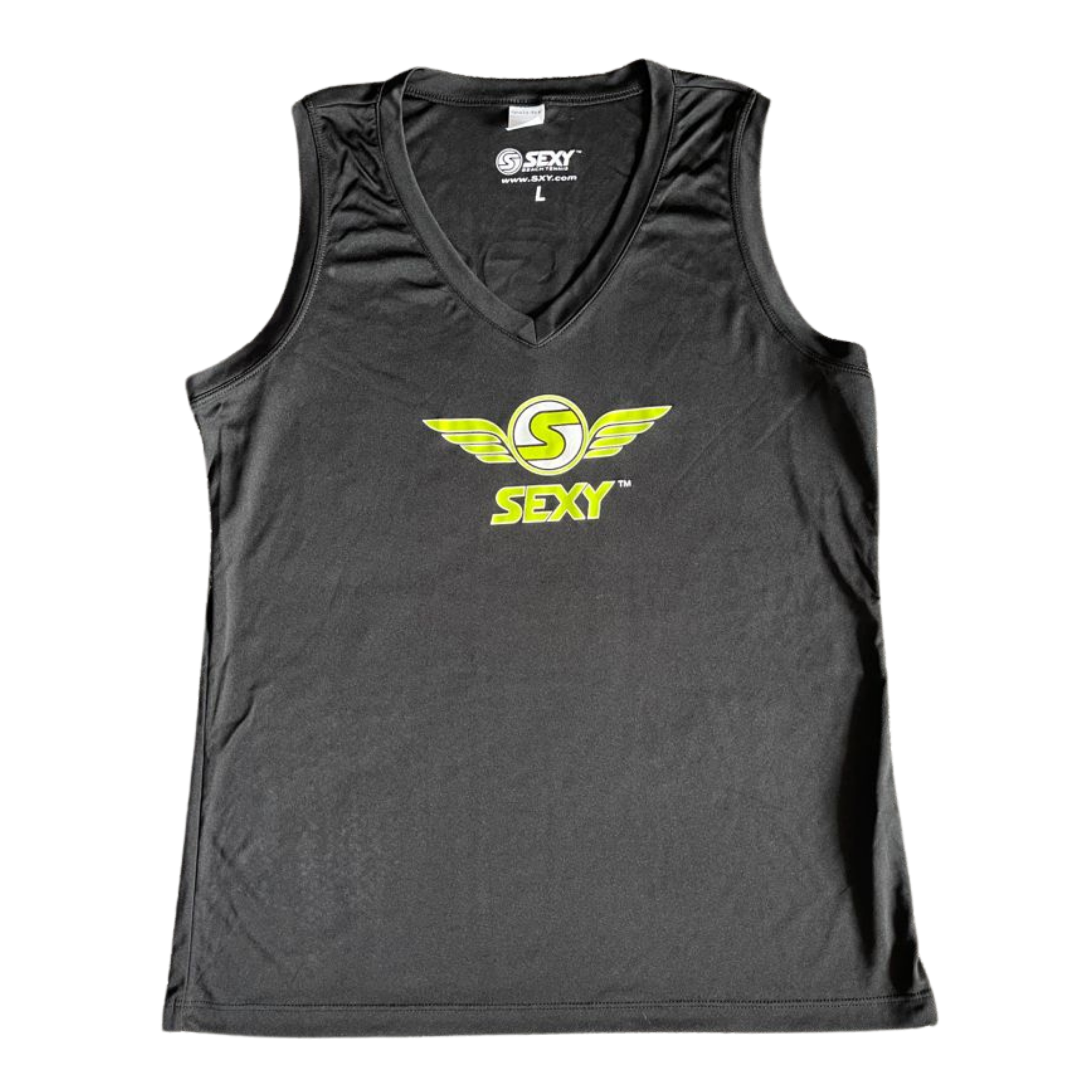 sxy-wings-throwback-tank-femme-d-bardeur-sport-blanc-jaune image 1